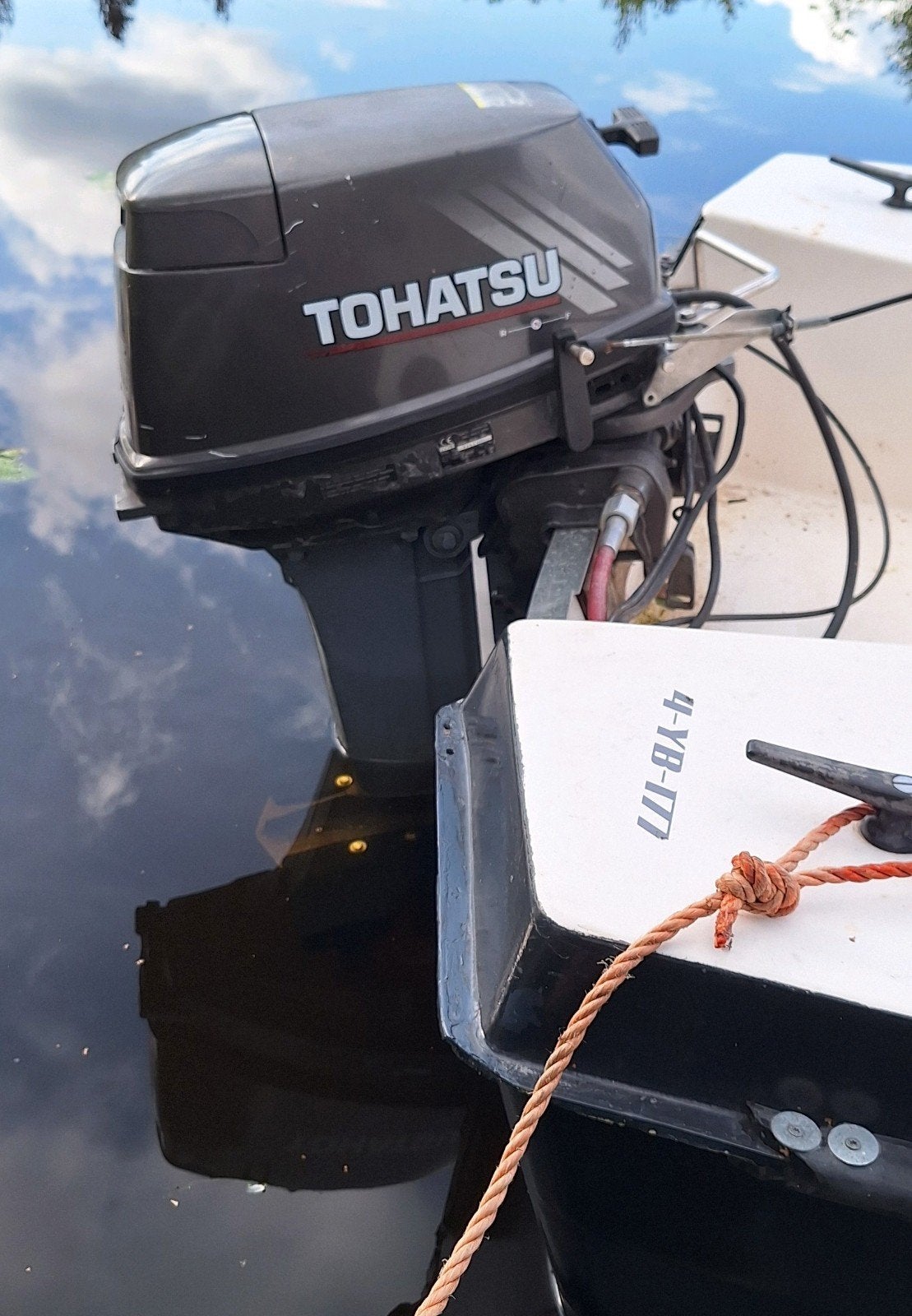 Tohatsu 9.9 pk buitenboordmotor met afstandsbesturing, Watersport en Boten, Buiten- en Binnenboordmotoren, Ophalen, 5 tot 10 pk