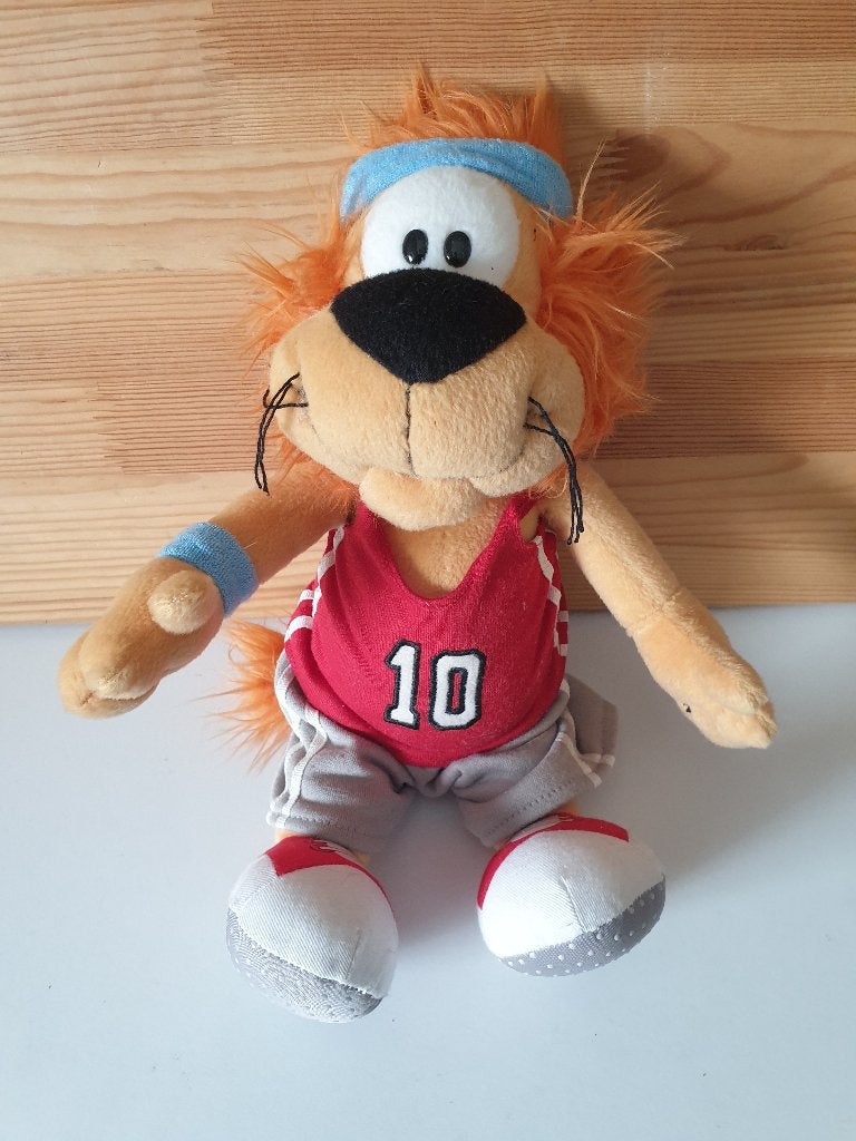 Knuffel Loekie de Leeuw - Sportief (.), Ophalen of Verzenden, Gebruikt, Overige typen