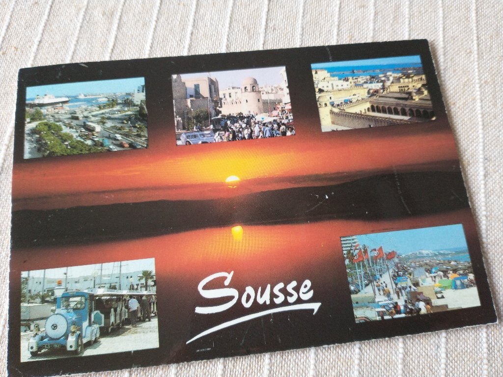 Tunesië, Balade à Sousse - 5 afbeeldingen, Verzamelen, Ansichtkaarten | Buitenland, Ophalen of Verzenden, 1980 tot heden, Ongelopen