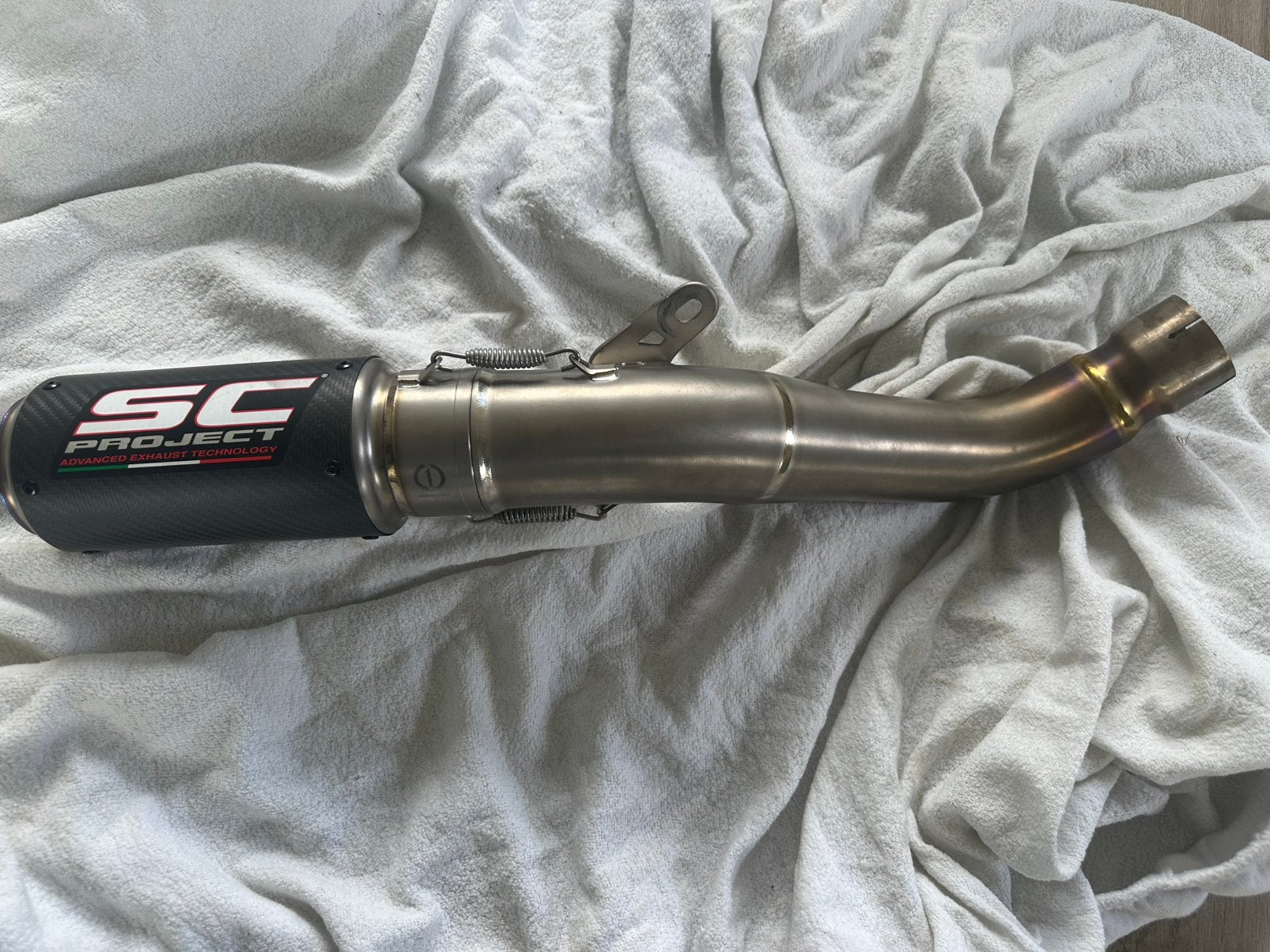 sc-project cr-t carbon voor een Aprilia Rsv4 (nieuw!), Motoren, Ophalen of Verzenden