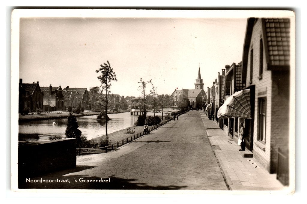 's-Gravendeel, Noordvoorstraat, Verzenden, 1940 tot 1960, Gelopen, Zuid-Holland