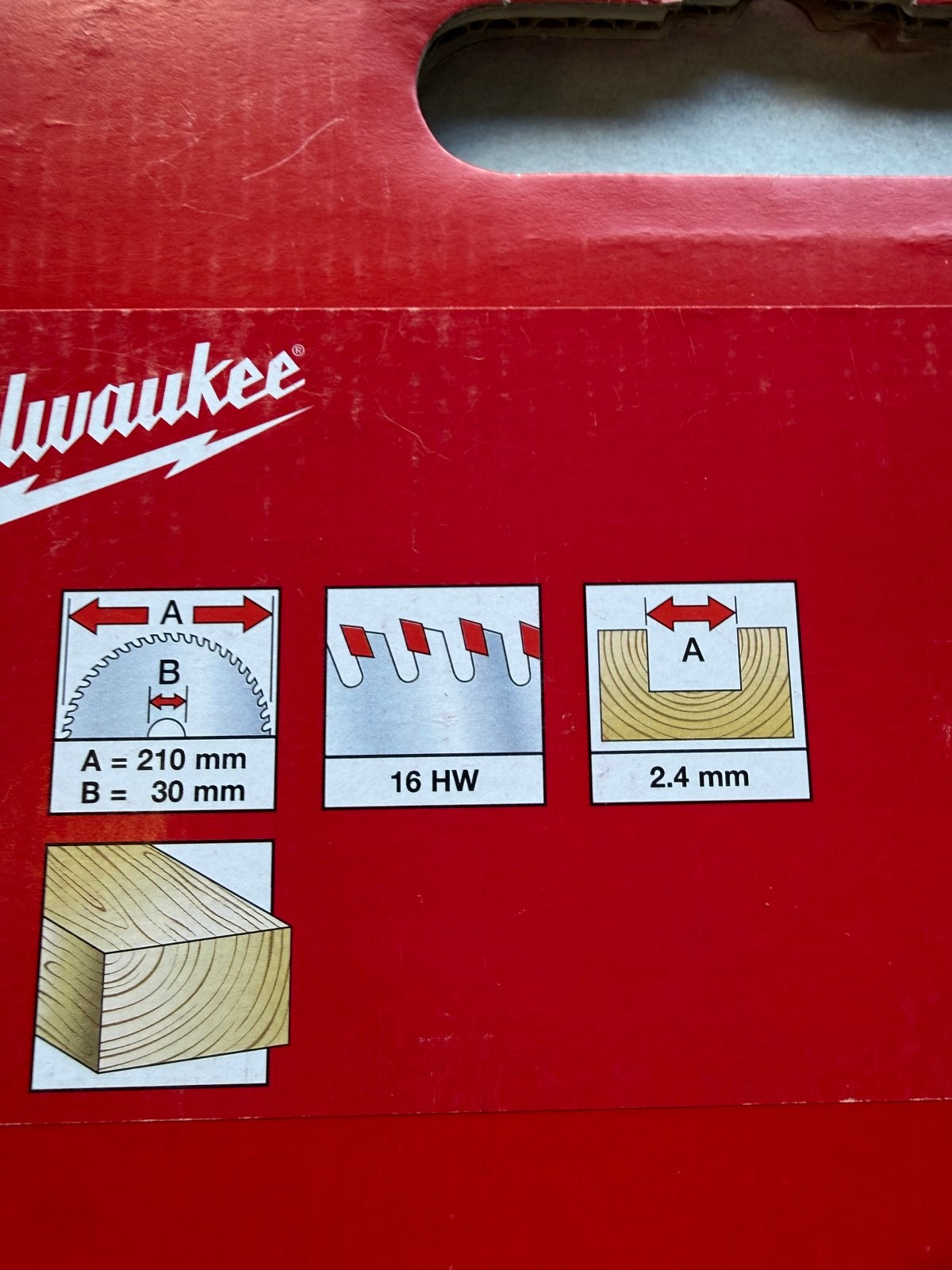 Nieuwe Milwaukee HM Zaagblad 210 x 30 mm – Made in Germany, Doe-het-zelf en Verbouw, Ophalen, Cirkelzaag, Nieuw, 30 tot 70 mm