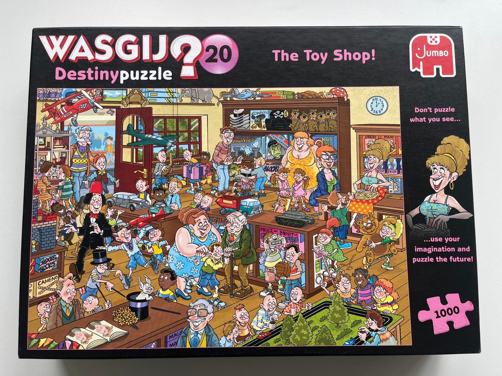 Wasgij? Destiny puzzel 20, the toy shop!, 1000 stukjes, Ophalen, 500 t/m 1500 stukjes, Gebruikt, Legpuzzel