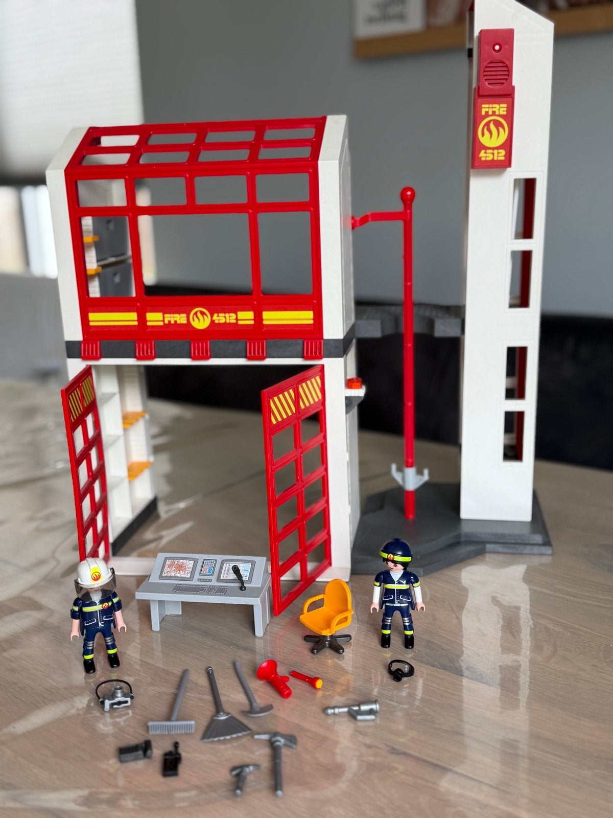 Playmobil Brandweerkazerne 5361 met figuren en accessoires, Kinderen en Baby's, Speelgoed | Playmobil, Gebouw, Complete set, Ophalen of Verzenden