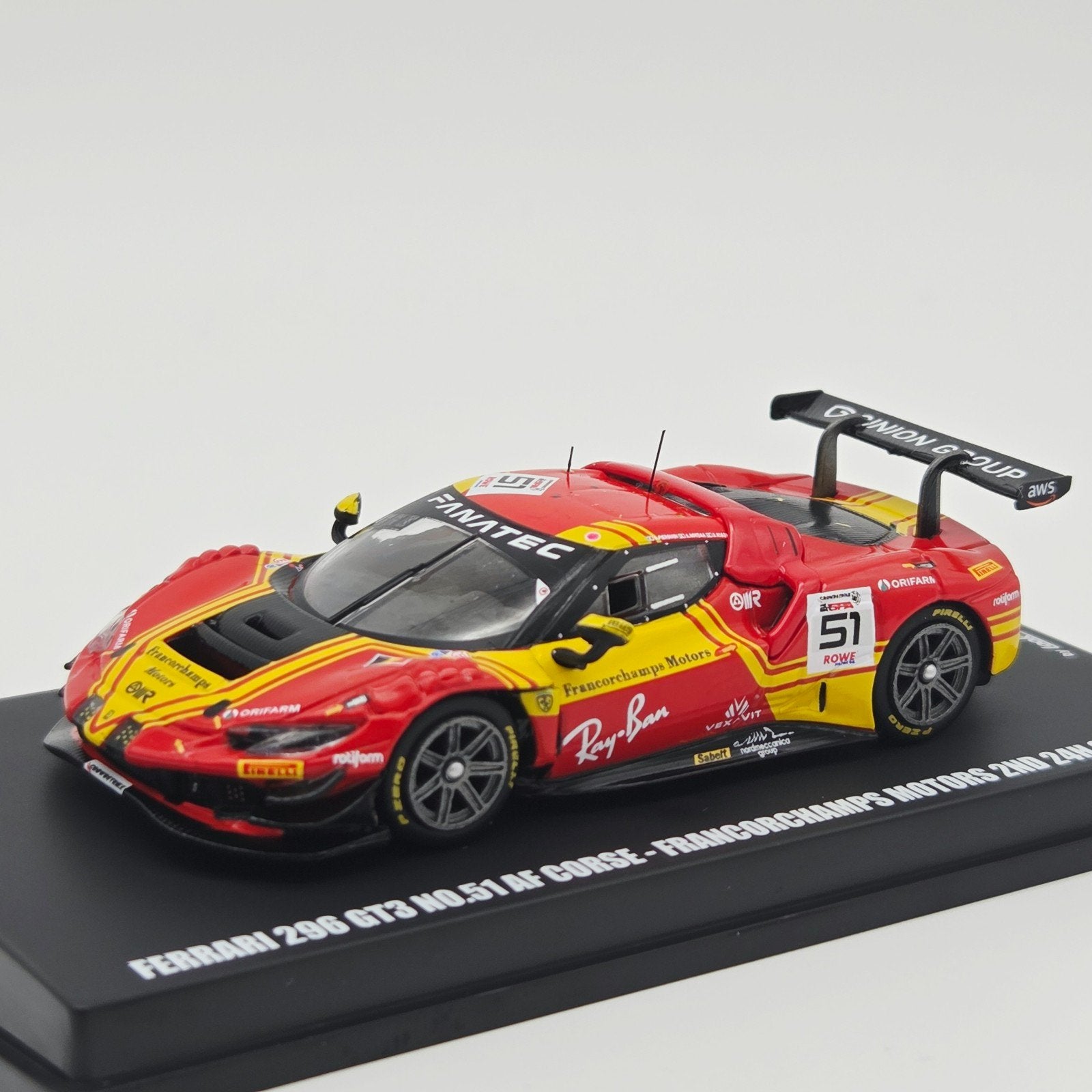 Look Smart 2024 Ferrari 296 GT3 #51 A.Rovera/D.Rigon/A.Pier, Mymodelcar@outlook.com, Auto, Ophalen of Verzenden, Look Smart