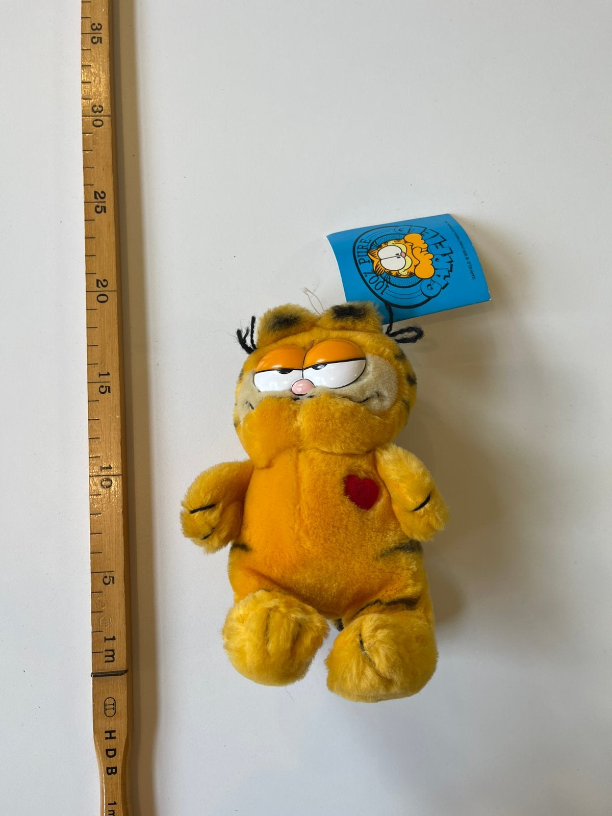 Garfield met hartje, Dakin, 20 cm, Ophalen of Verzenden, Zo goed als nieuw, Overige typen
