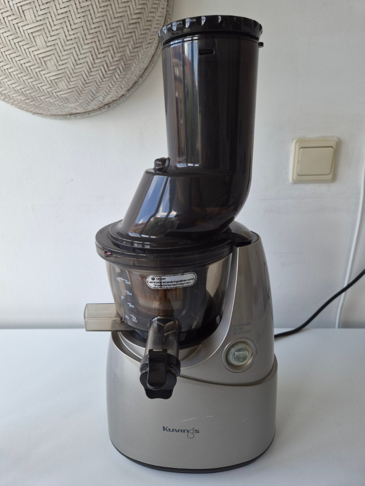 Kuvings C9500S slowjuicer, Witgoed en Apparatuur, Juicers, Gebruikt, Slowjuicer, Ophalen of Verzenden