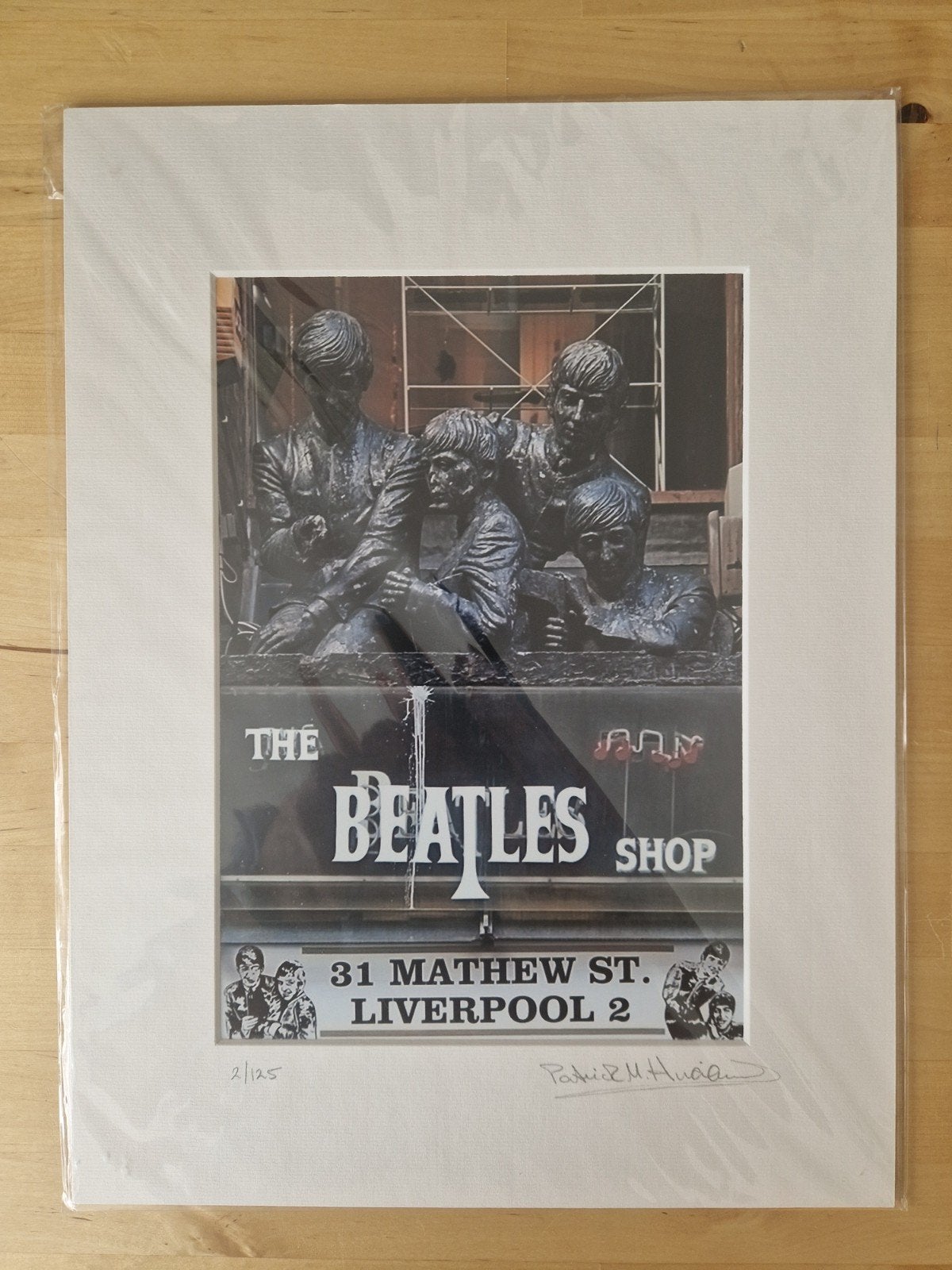 Unieke Gelimiteerde Beatles Print - Gesigneerd (Nr. 2/125), Ophalen of Verzenden, Print, Fotografie, Origineel
