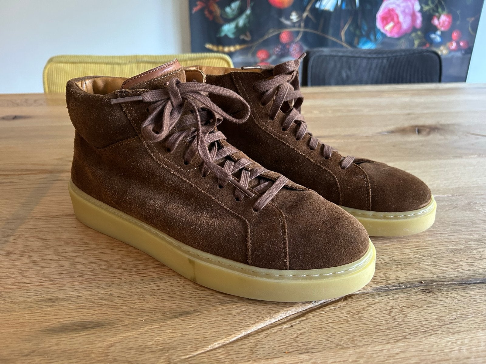 Magnanni suède sneakers maat 8,5 (41,5), Ophalen, Nieuw, Bruin, Sneakers of Gympen