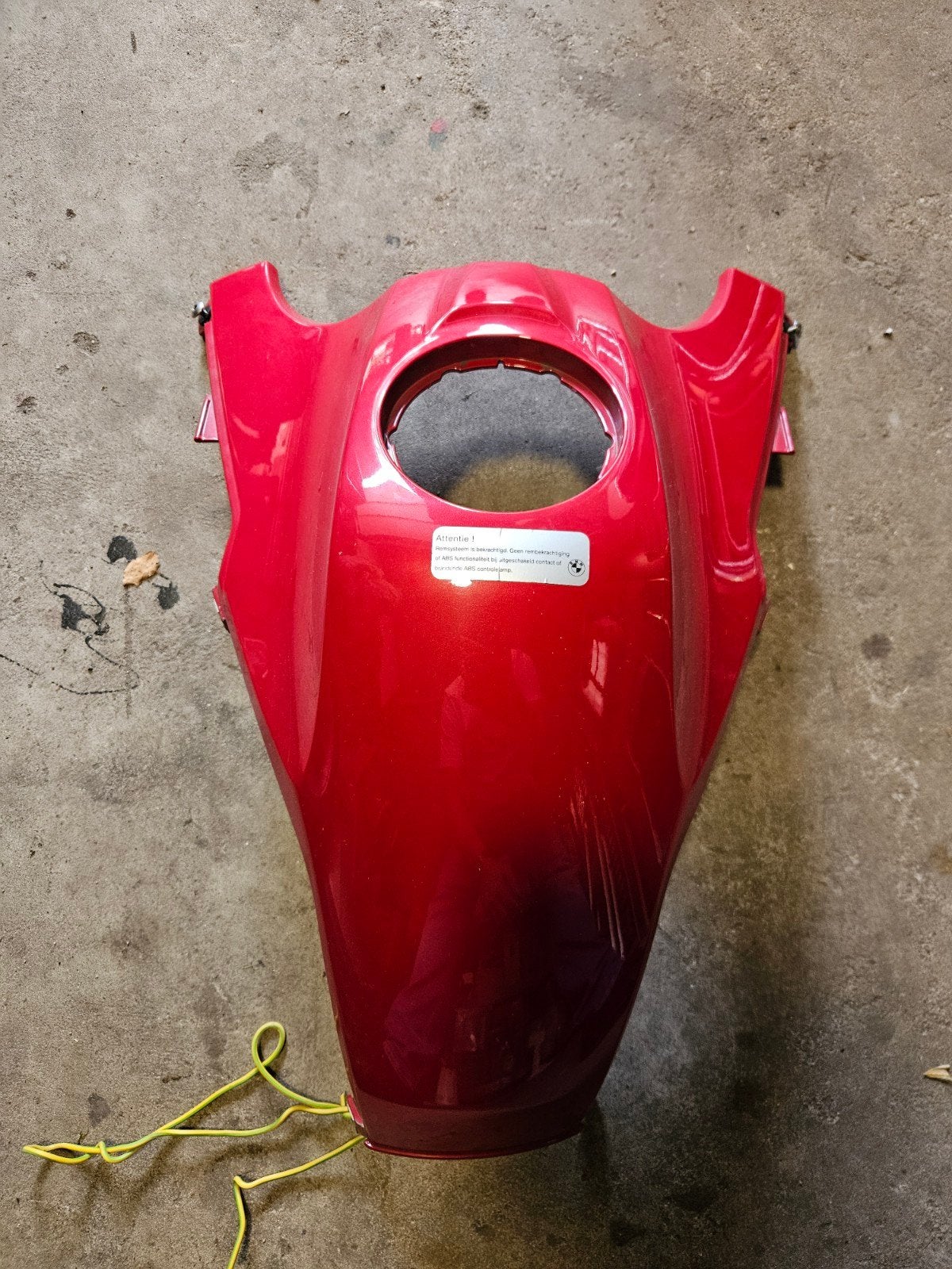 Tankkap R1200GS 2005, Ophalen