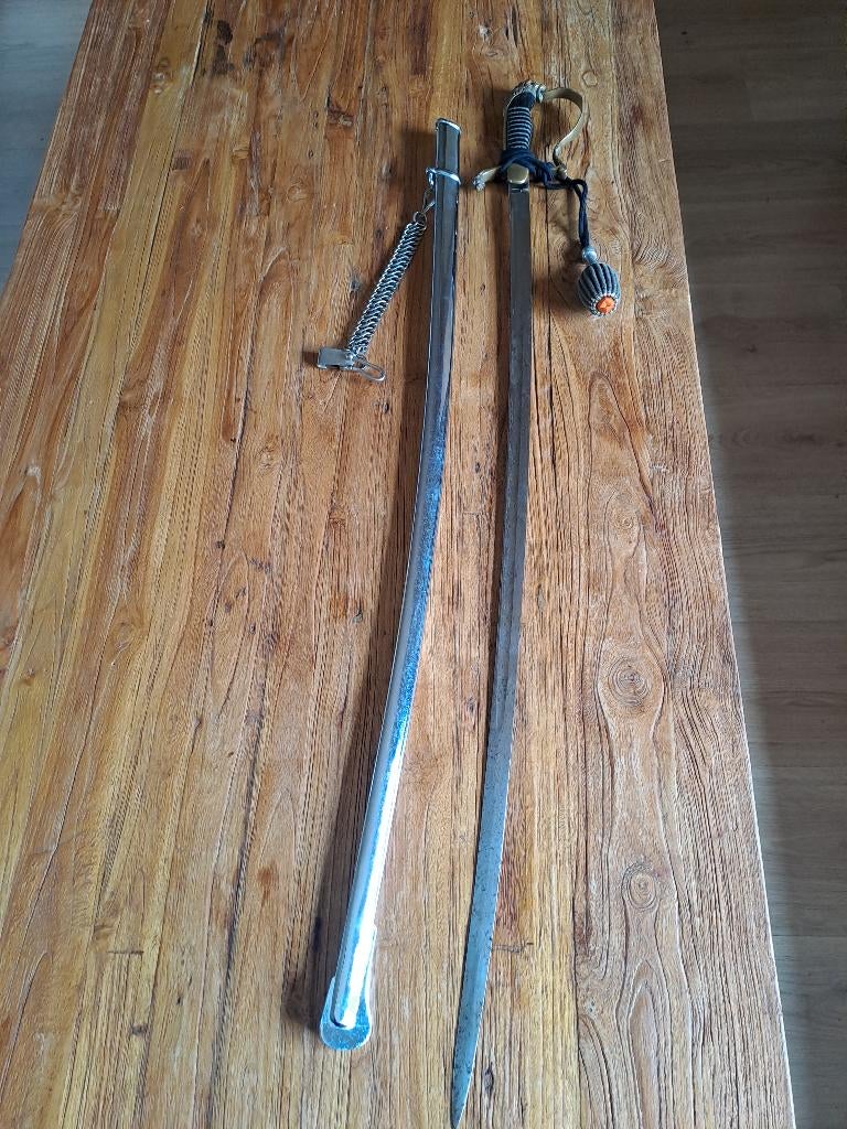 Nederlandse Wandelsabel Model 1912 compleet, Verzamelen, Ophalen of Verzenden, Landmacht, Nederland, Zwaard of Sabel