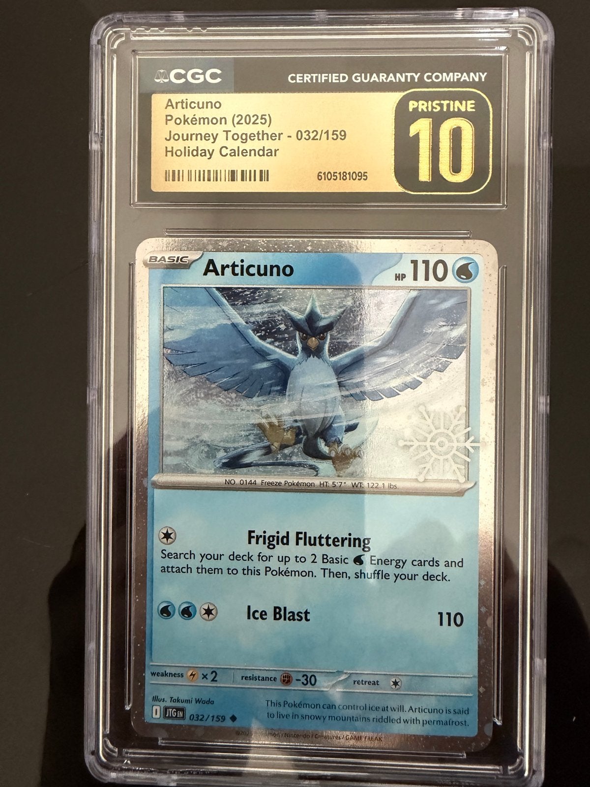 Articuno Pokémon Kaart CGC Pristine 10 Journey Together, Hobby en Vrije tijd, Verzamelkaartspellen | Pokémon, Ophalen of Verzenden