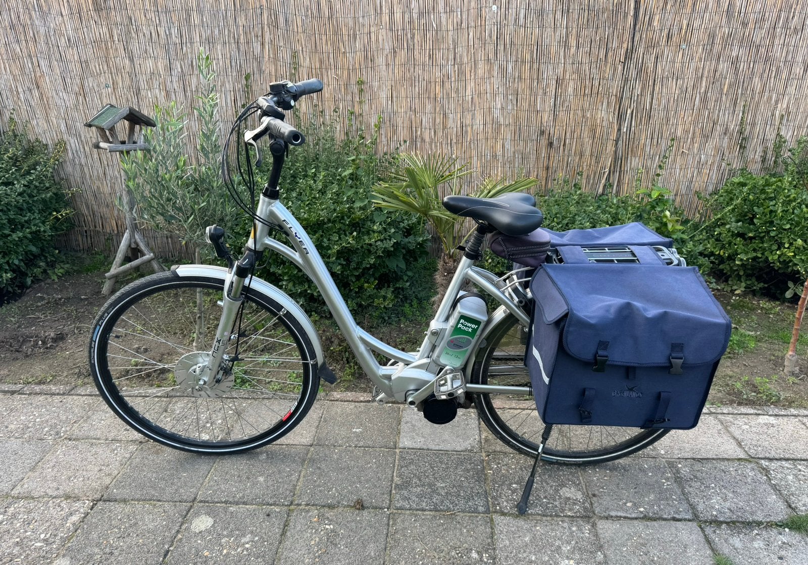 Flyer Elektrische Dames fiets met Middenmotor, Zo goed als nieuw, 51 tot 55 cm, 50 km per accu of meer, Ophalen