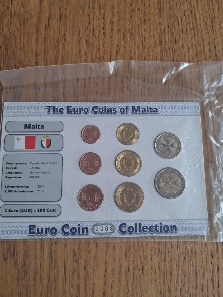 Malta Euro Coin Collection 2008, Postzegels en Munten, Munten | Europa | Euromunten, Ophalen of Verzenden
