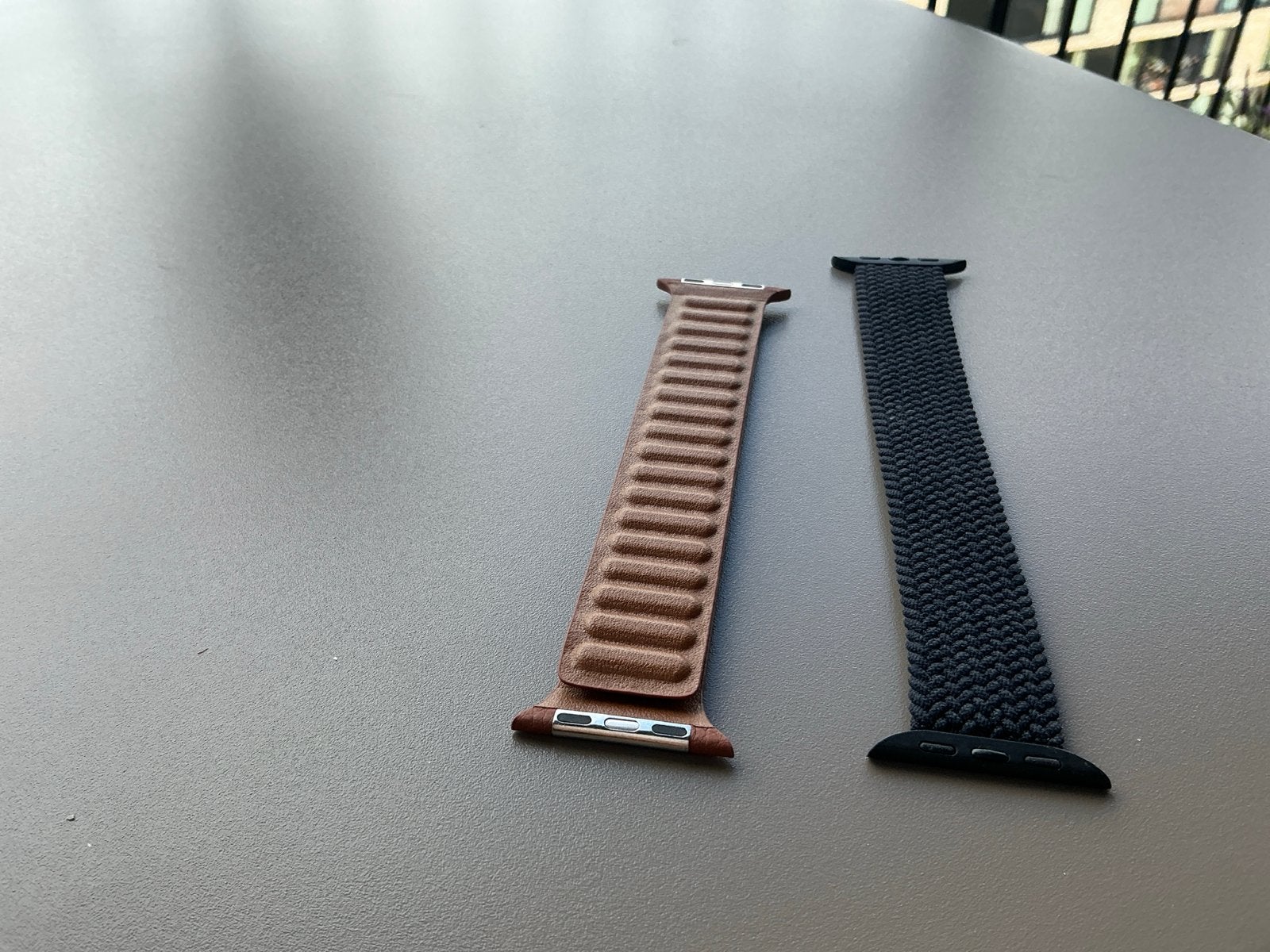 Apple Watch bandjes: Leren schakel en gevlochten solo, Sieraden, Tassen en Uiterlijk, Smartwatches, Ophalen of Verzenden, Nieuw