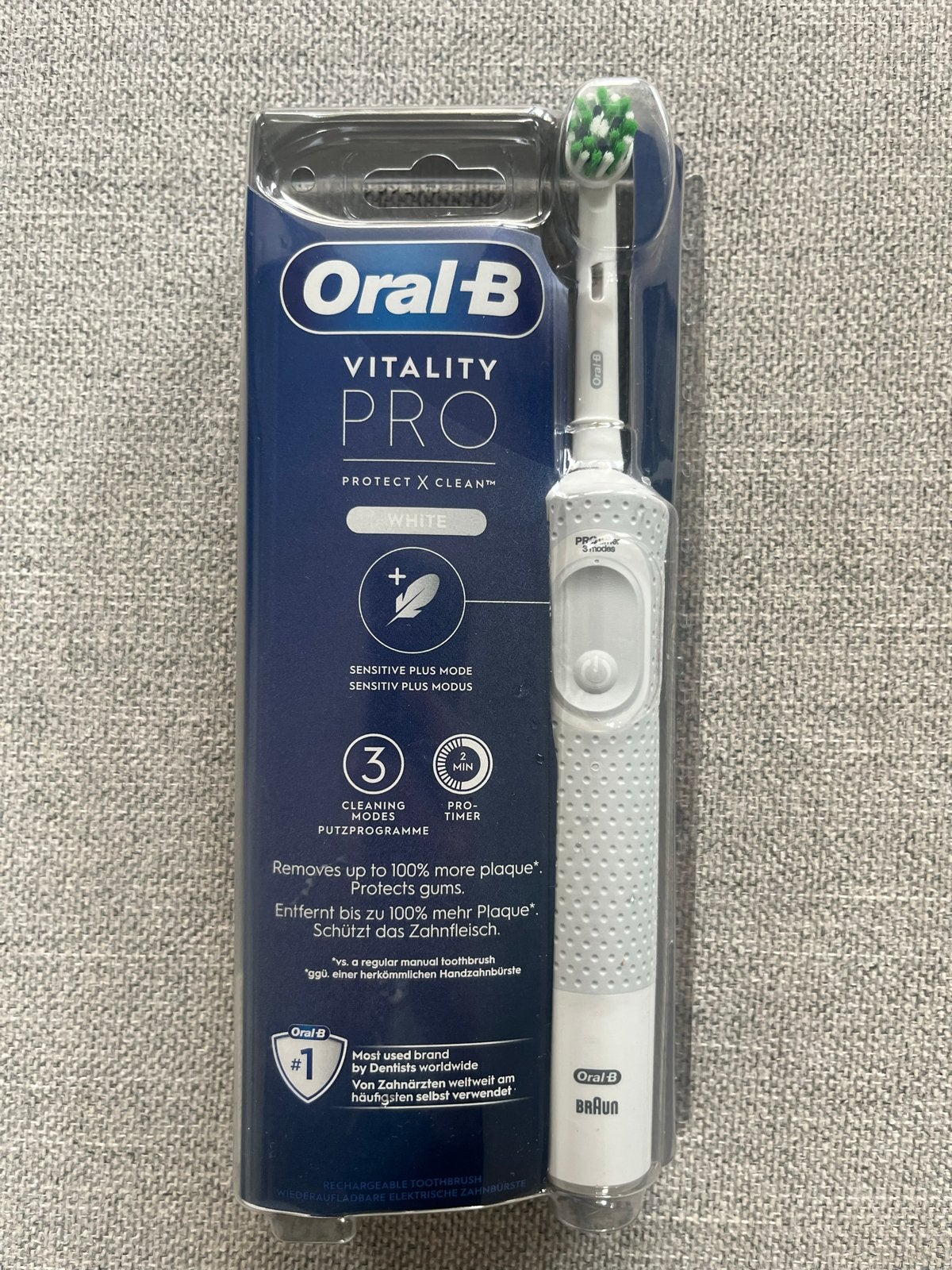 Oral-B Vitality Pro elektrische tandenborstel wit, Ophalen of Verzenden, Nieuw, Mondverzorging