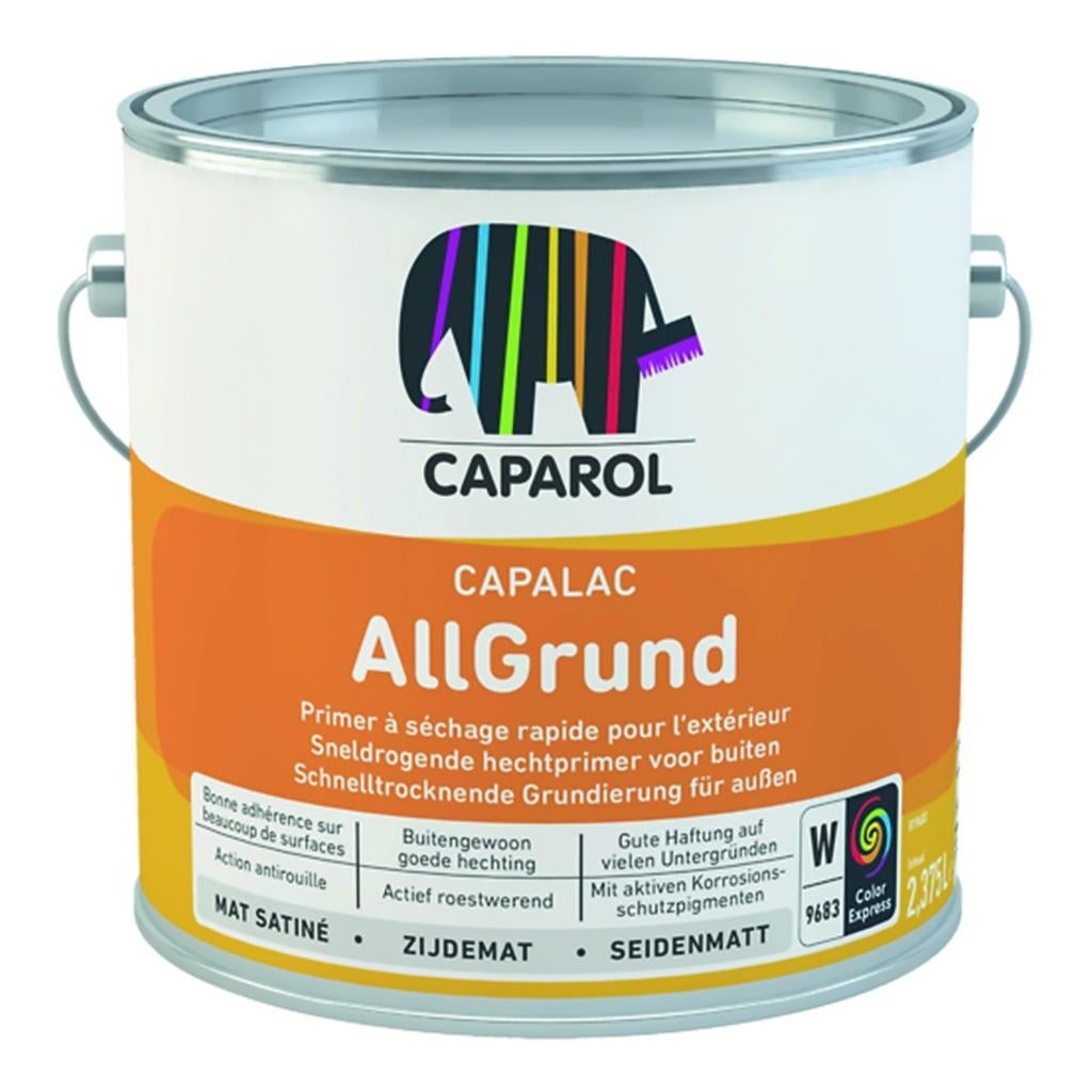 Caparol Capalac AllGrund Primer, 0,85 of 2 1/2 ltr Wit Zijde, Ophalen, Nieuw, Wit