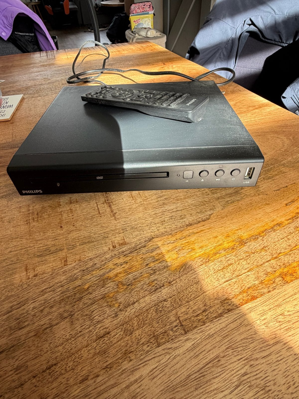 Philips DVD-speler met afstandsbediening, Ophalen of Verzenden, Gebruikt, Dvd-speler, Philips