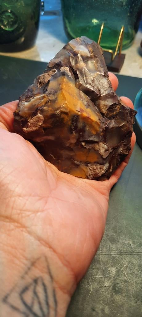 Grote fontmaure vuistbijl Neanderthaler, Ophalen of Verzenden