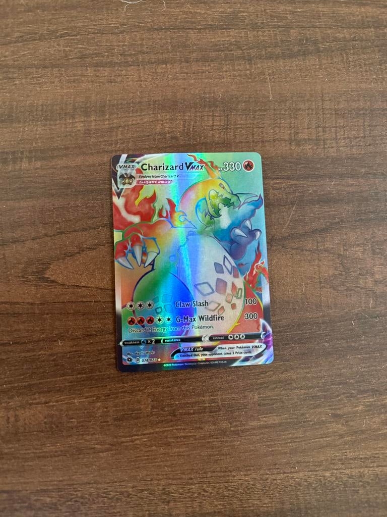 CHARIZARD VMAX NIEUW, Ophalen of Verzenden, Nieuw, Losse kaart, Foil