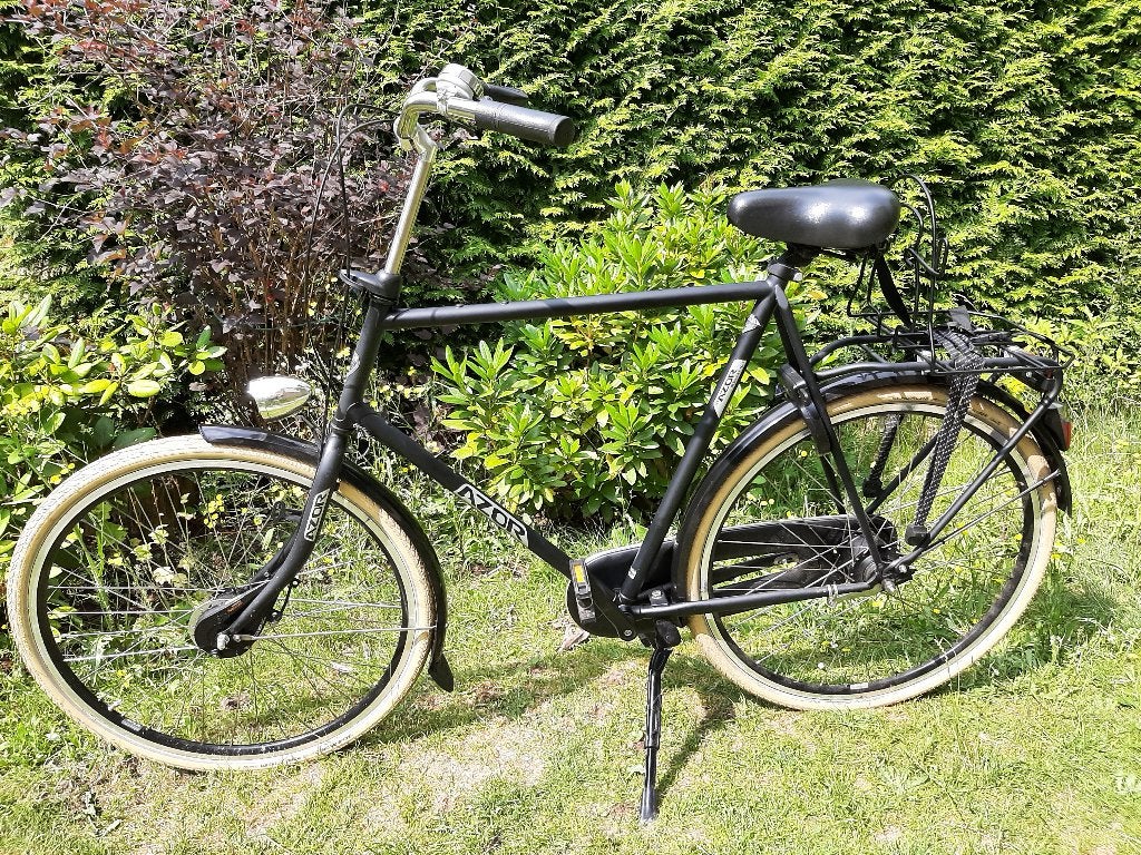 Zwarte Azor herenfiets, grote maat, Fietsen en Brommers, Fietsen | Heren | Herenfietsen, Versnellingen, Zo goed als nieuw, 65 cm of meer