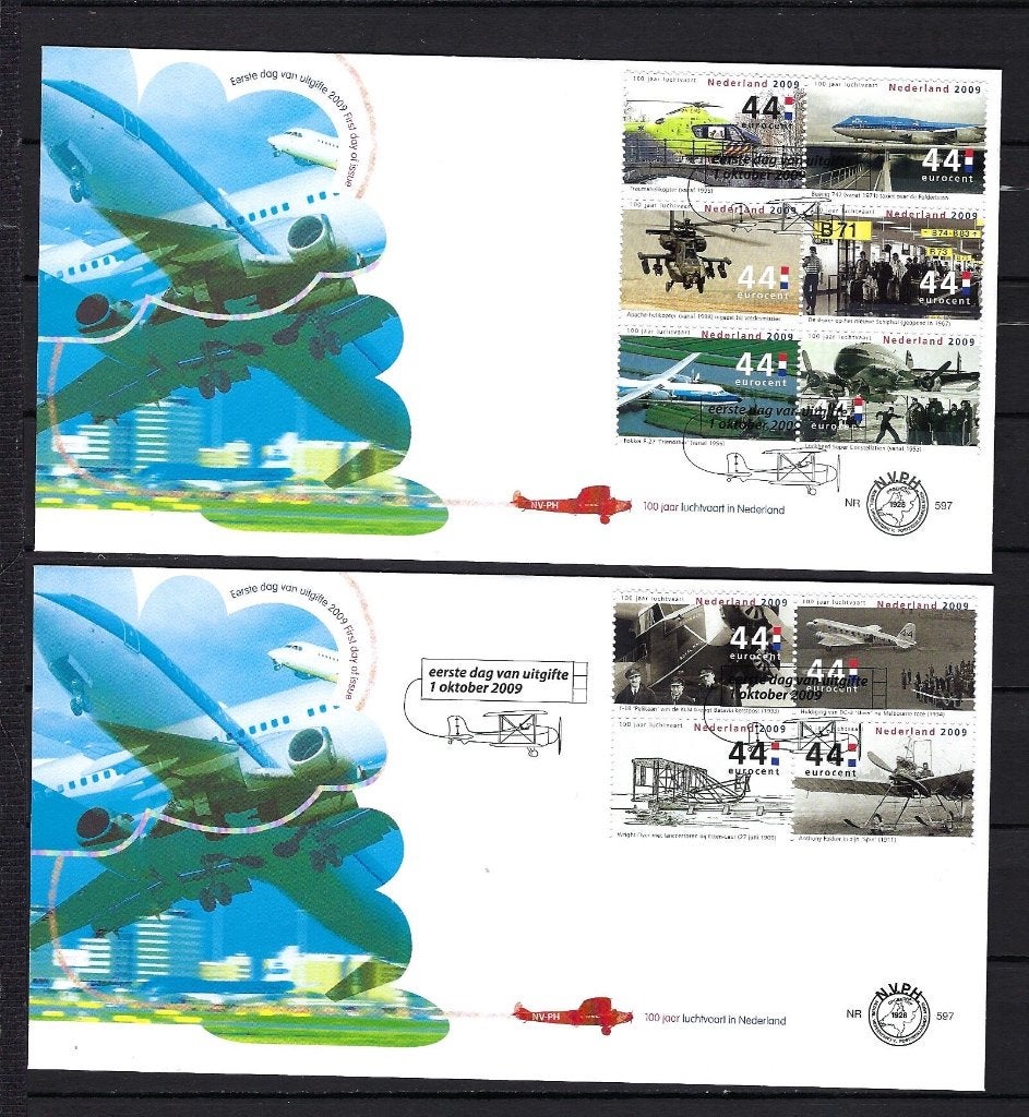 FDC NVPH E597 (2x) onbeschreven, Ophalen of Verzenden, Onbeschreven, Nederland