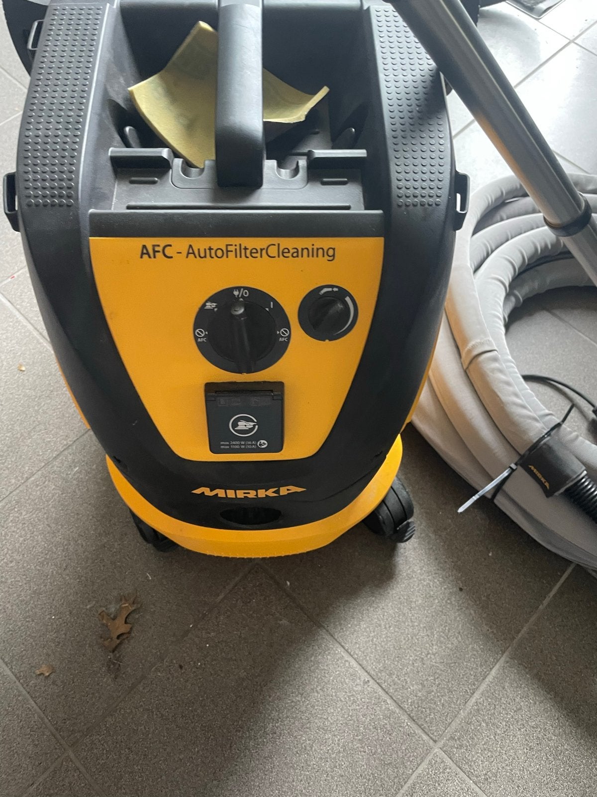 Mirka 1230 AFC Stofzuiger - Industrieel en Krachtig, Doe-het-zelf en Verbouw, Ophalen, Zo goed als nieuw, Overige typen