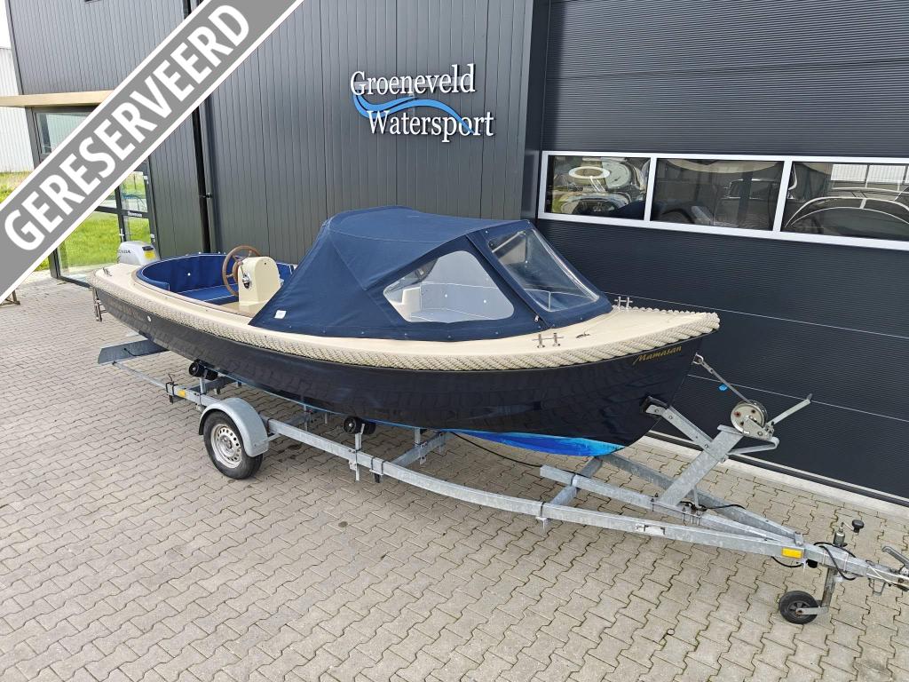 Corsiva 550 Classic - 20 pk Honda + Trailer | Powertilt, Watersport en Boten, 10 tot 30 pk, Gebruikt, 3 tot 6 meter, Buitenboordmotor