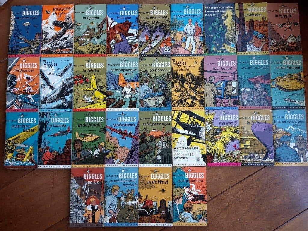 31x Biggles pocket strips, Ophalen of Verzenden, Zo goed als nieuw