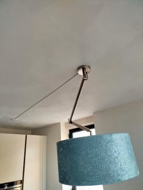 Verstelbare hanglamp, Ophalen, Gebruikt, Metaal, E27 (groot)