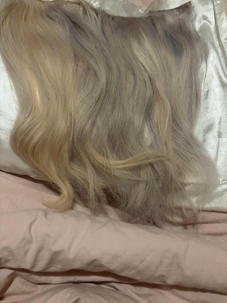Echt haar extensions 55cm 200gr - Blond, Ophalen of Verzenden, Zo goed als nieuw