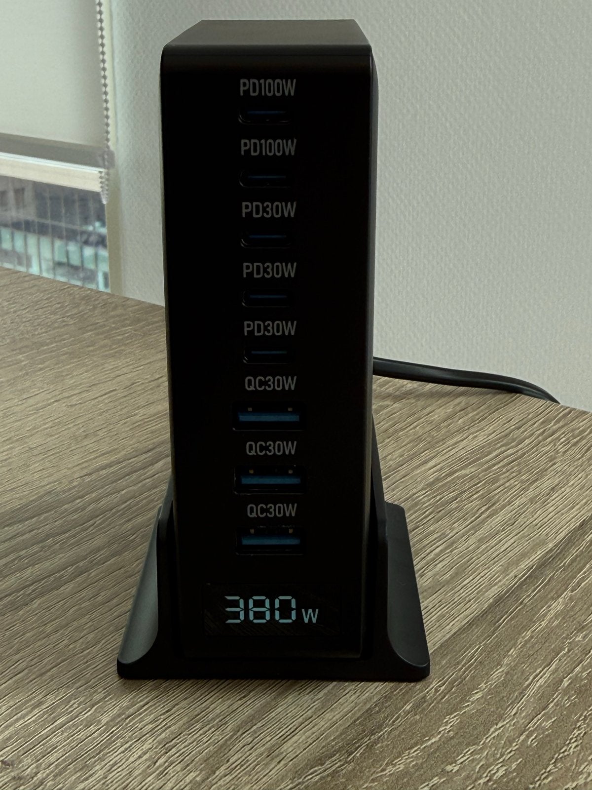 Snellader 380W met 2x 100W PD en 6x 30W poorten, Universeel, Nieuw, Ophalen of Verzenden, Snellader