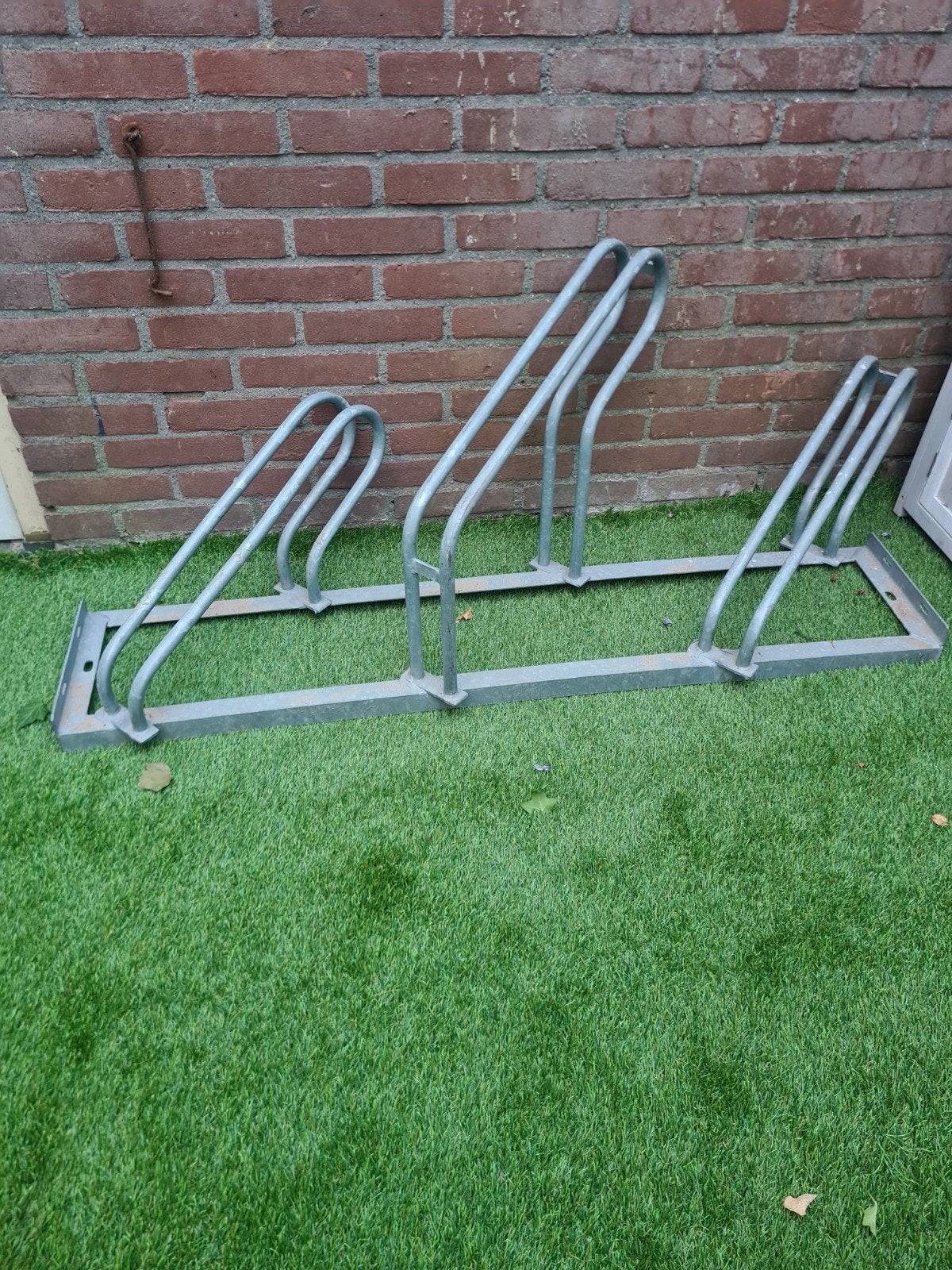 Gegalvaniseerd fietsenrek voor 3 fietsen, Ophalen, Gebruikt