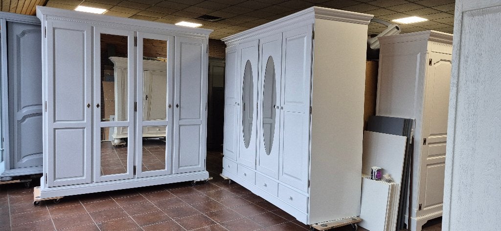 Linnenkasten, kledingkast, garderobe brocante houten kasten, Ophalen, 200 cm of meer, Zo goed als nieuw, 200 cm of meer