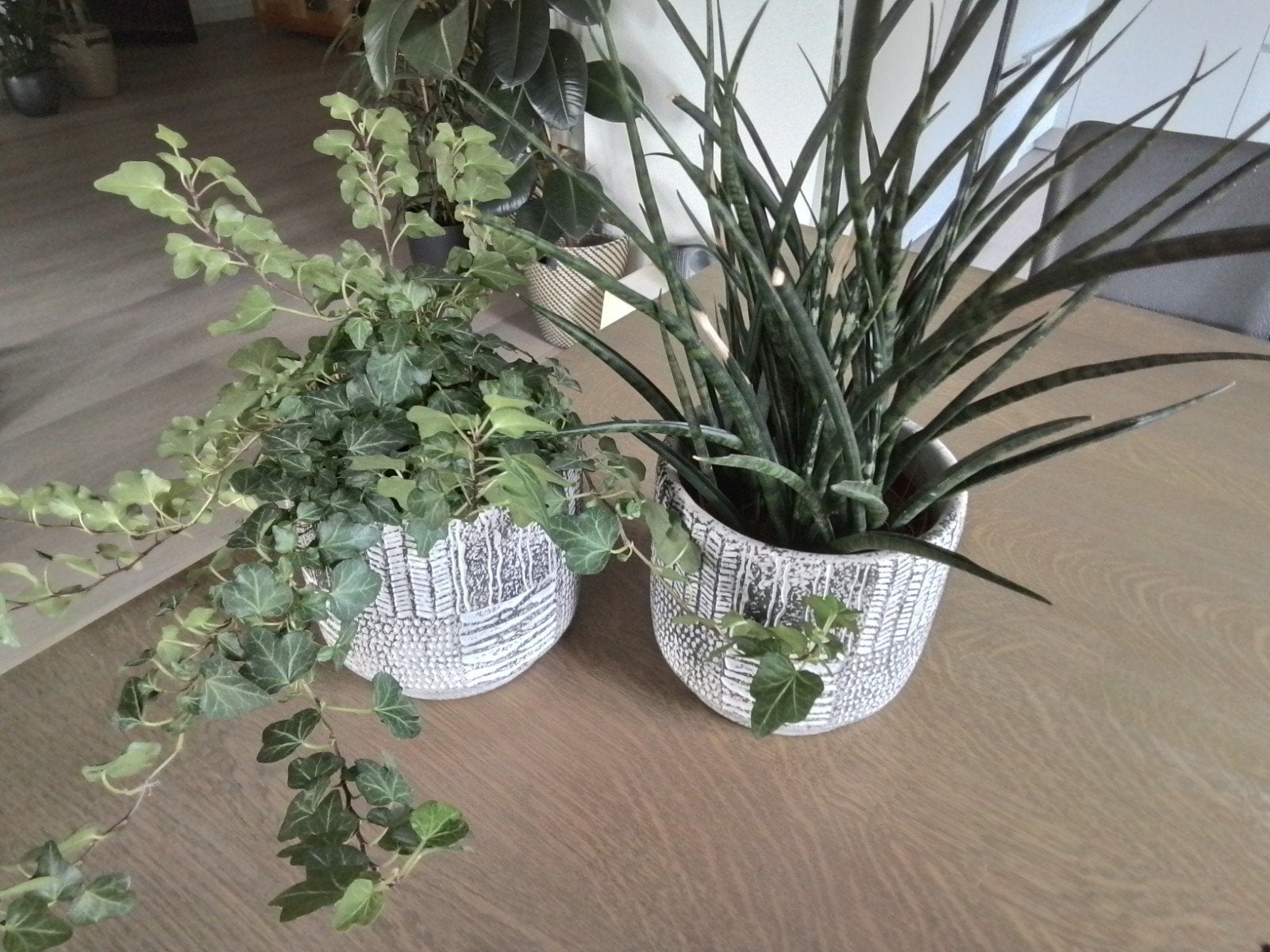 KERAMIEKE BLOEMPOTTEN VAN MICA  (6X) - NIEUW STAAT, Ophalen of Verzenden