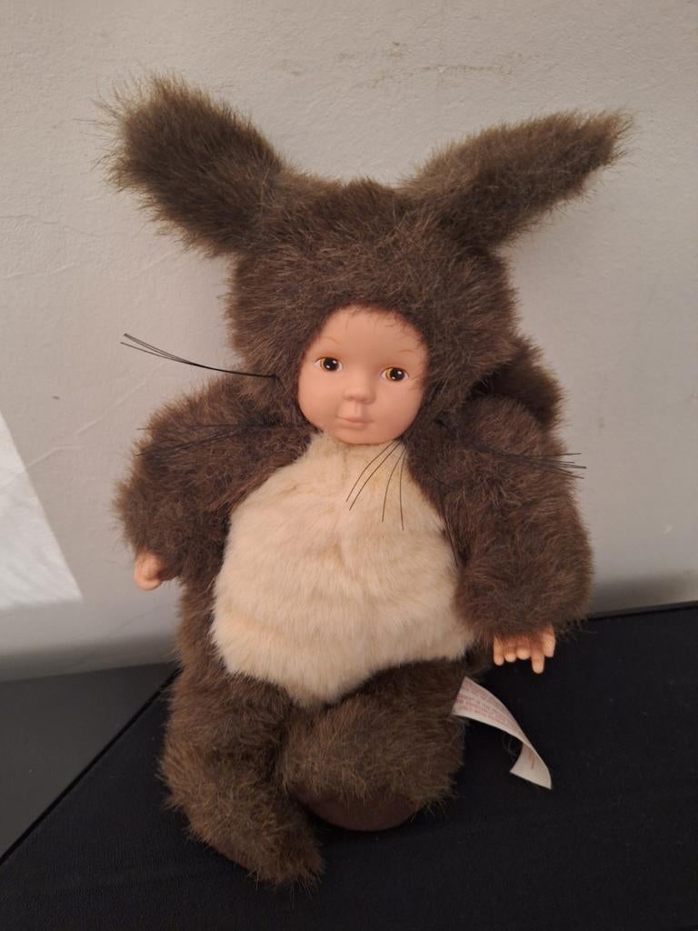 Anne Geddes Eekhoorn Babypop - Zeldzaam en Schattig, Kinderen en Baby's, Speelgoed | Poppen, Gebruikt, Babypop, Ophalen of Verzenden