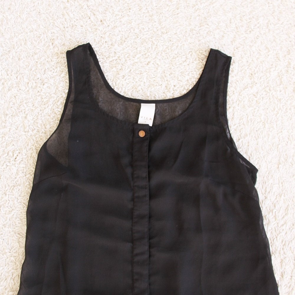 Vila Topje 621 (S) - 62 € 10,-, Zwart, Vila, Ophalen of Verzenden, Zo goed als nieuw