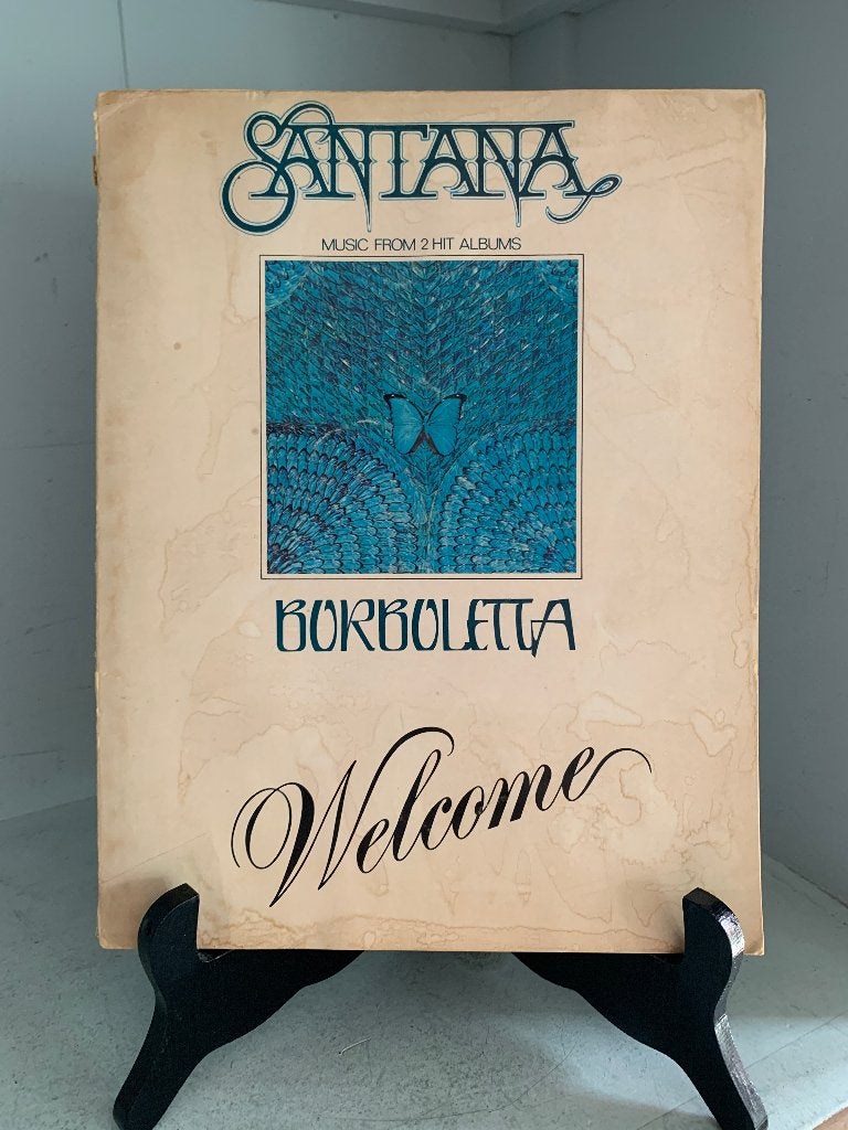 Santana Borboletta Welcome bladmuziekboek 1975 zeldzaam, Gitaar, Gebruikt, Overige soorten, Ophalen of Verzenden
