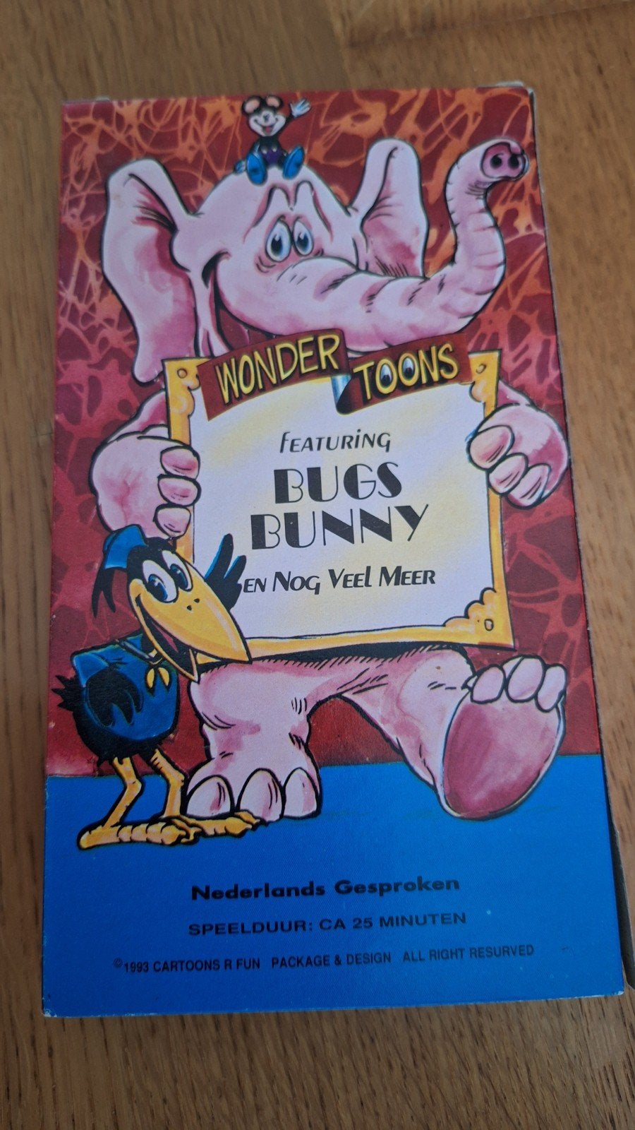 Wonder Toons VHS - Bugs Bunny & Porky Pig (Nederlands), Gebruikt, Tekenfilm, Alle leeftijden, VHS
