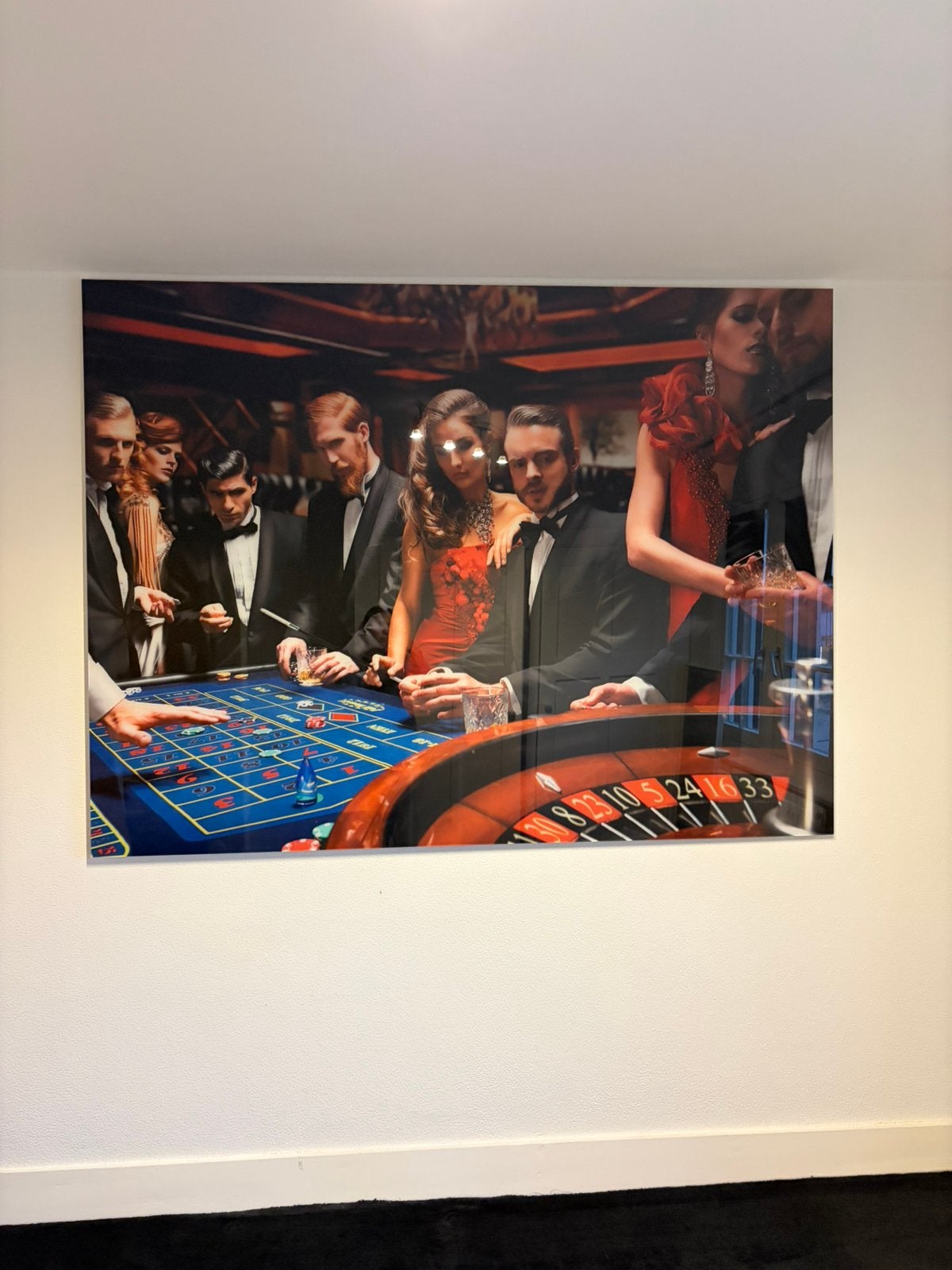 Exclusief COBRA ART Casino Schilderij – XXL 300 x 200 cm, Ophalen