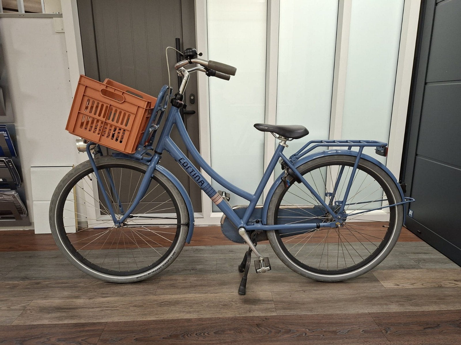 Cortina fiets - Blauw met versnellingen en terugtraprem, Ophalen