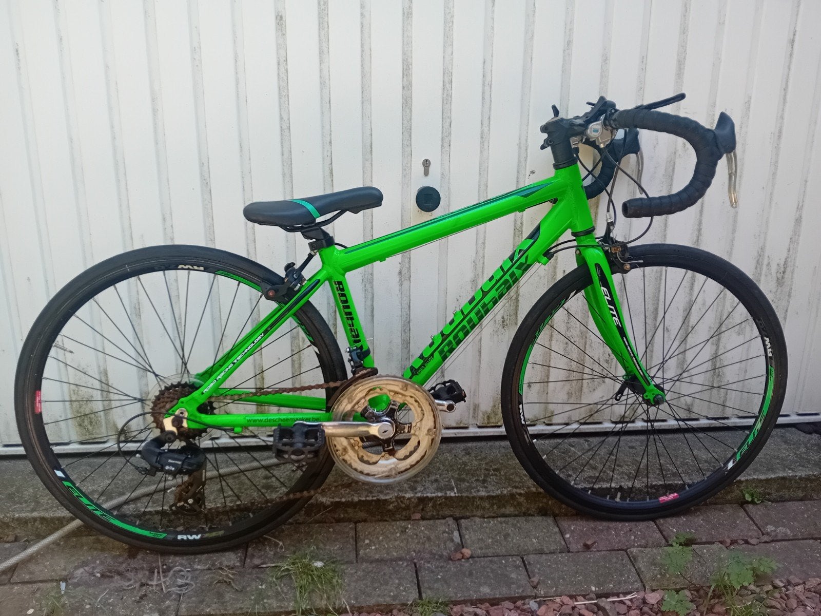 Elite Roubaix 24 inch Racefiets Groen, Ophalen, Minder dan 10 versnellingen, Heren, Velgrem