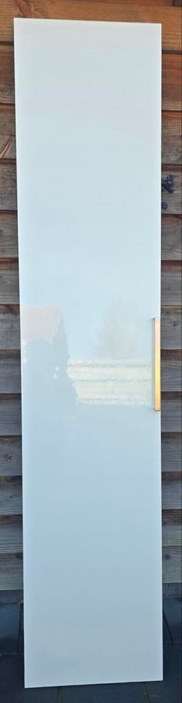 Witte hoogglans kastdeur voor Ikea Pax (50x236 cm), Ophalen