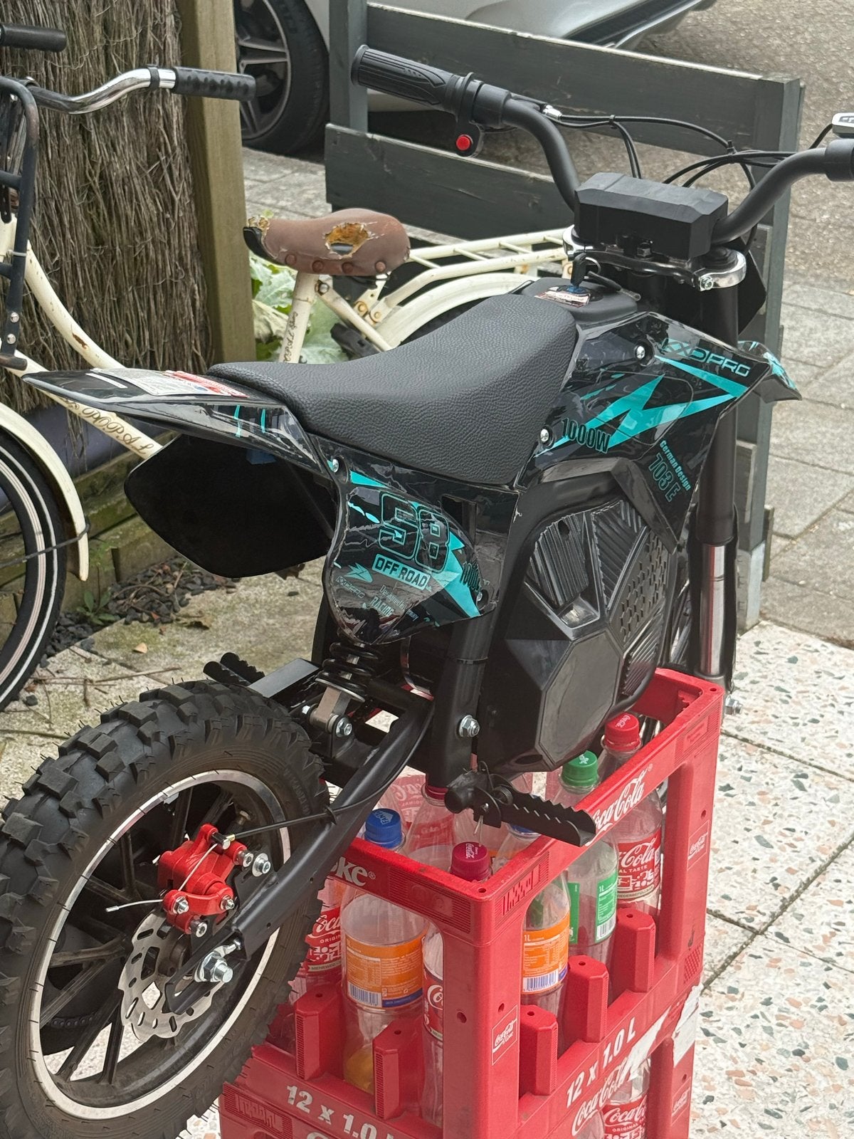 Elektrische Dirtbike KXDP PRO - Zo goed als nieuw, Ophalen, Zo goed als nieuw, Schijfrem, Dirtbike