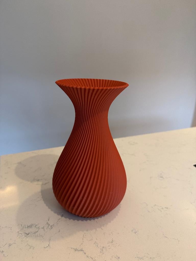 Luxe 3D-Geprinte Vaas Alora – 20 cm – Gratis Verzending, Kunststof, Overige kleuren, Nieuw, Ophalen of Verzenden