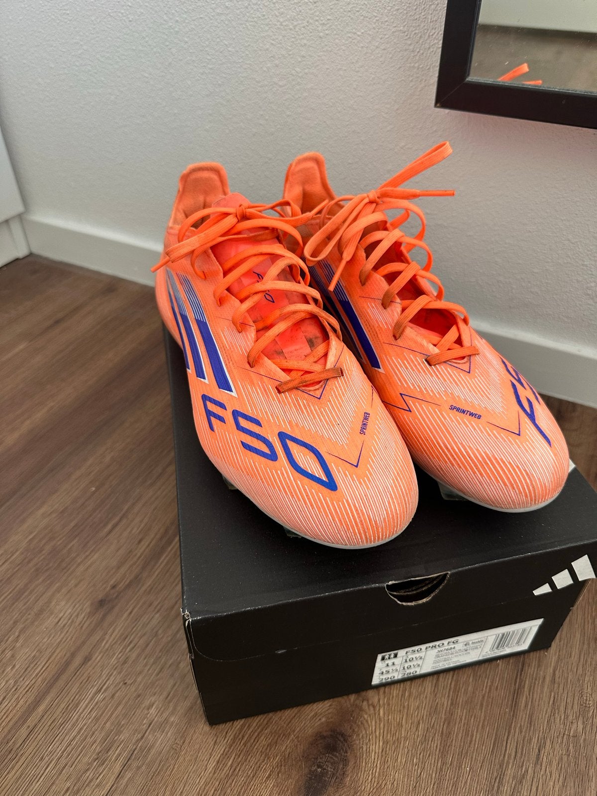 Adidas F50 Pro FG Voetbalschoenen - Oranje/Blauw, Ophalen of Verzenden, Zo goed als nieuw, Schoenen