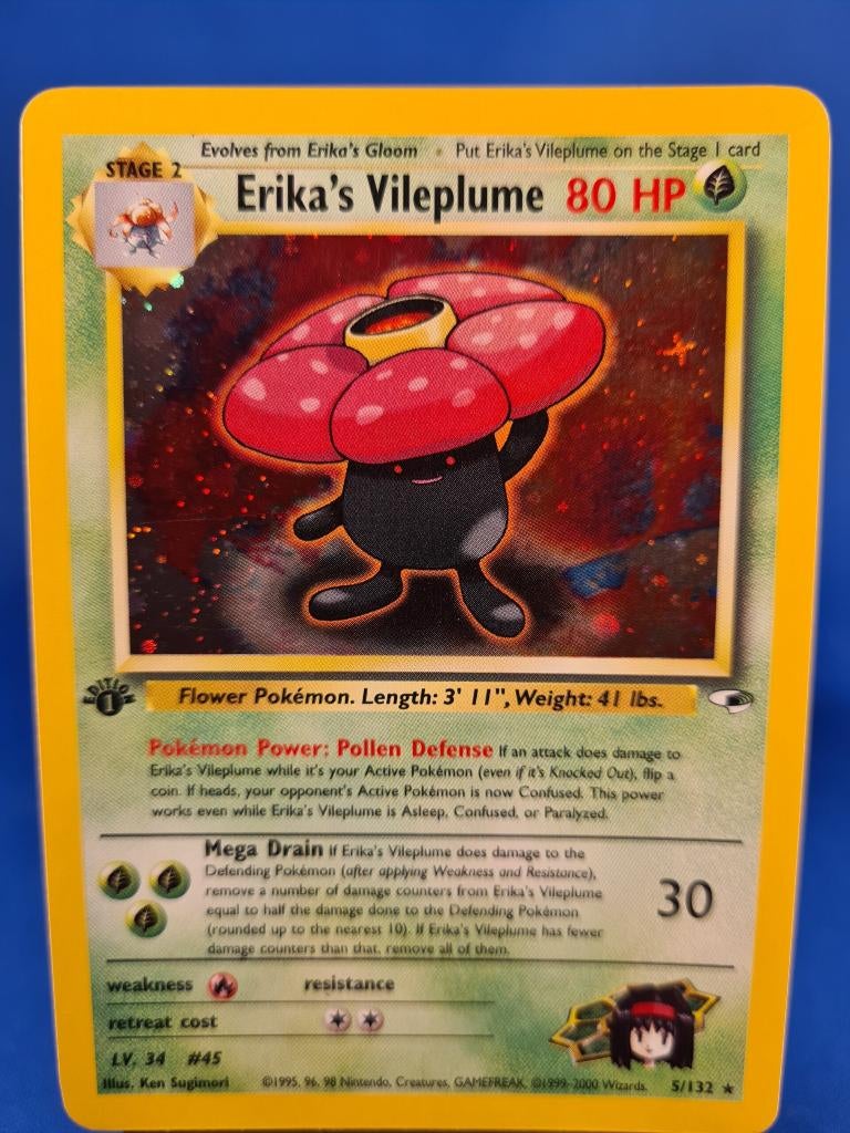 Erika's Vileplume 5/132 - Gym Heroes (1st edition), Verzenden, Gebruikt
