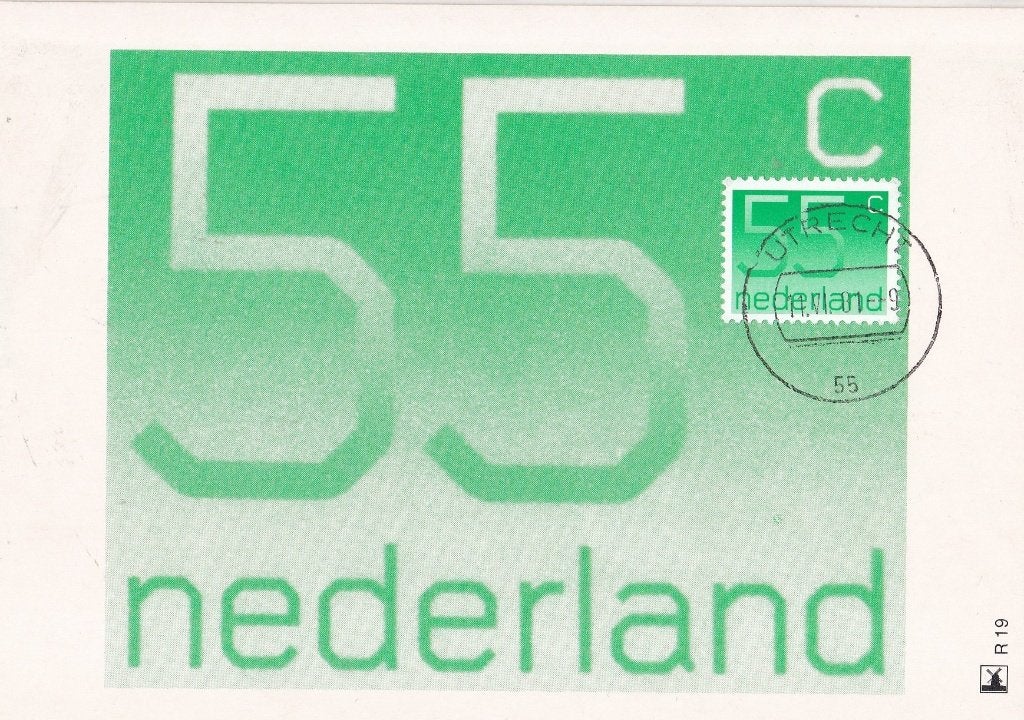 Maximumkaarten – Cijferzegels – NVPH1114-1115, Verzenden, Overige typen