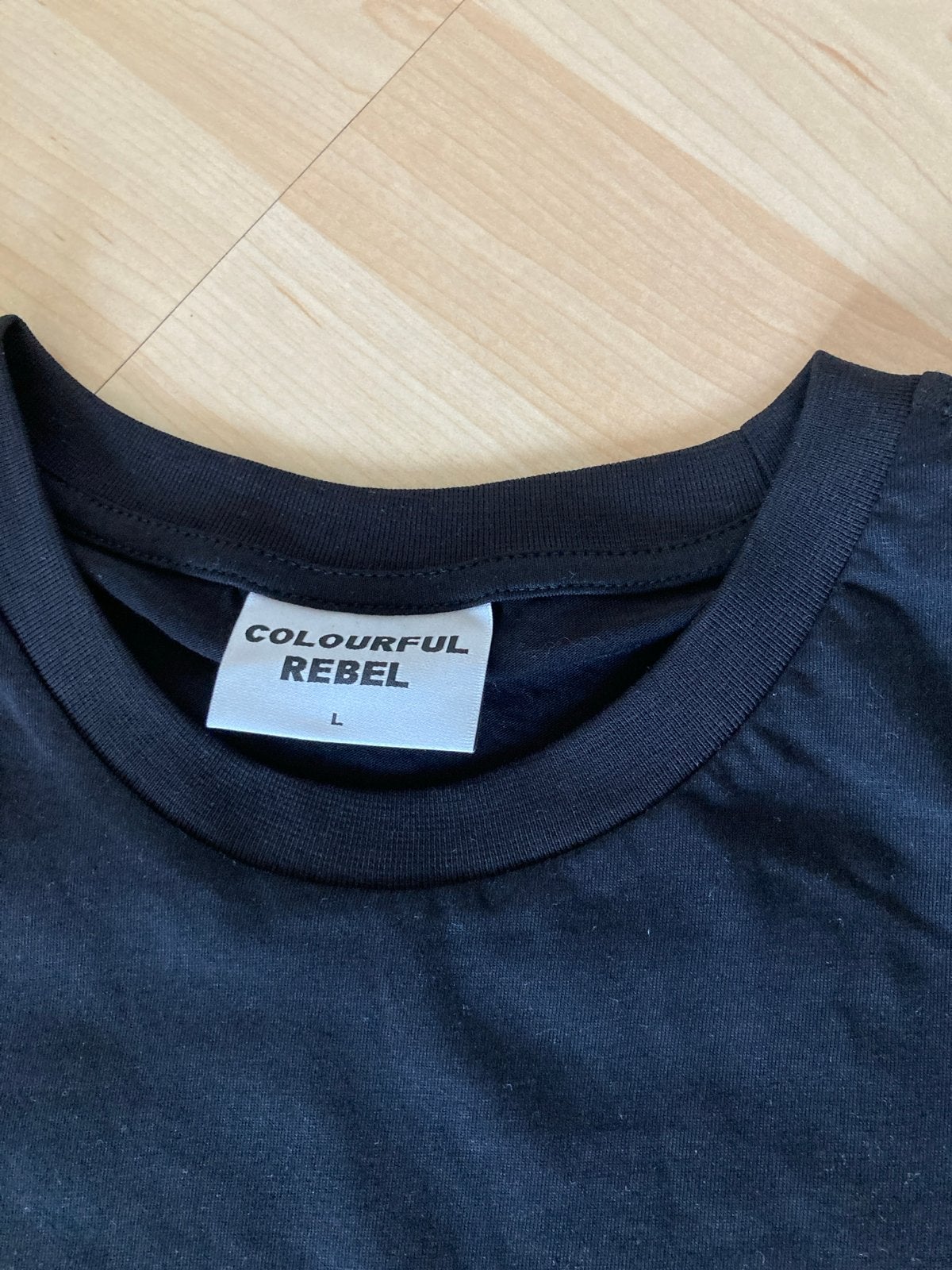 Colourful Rebel Nieuw  Zwarte Maxi Rok met Split en T-shirt, Zwart, Maat 42/44 (L), Nieuw, Ophalen of Verzenden
