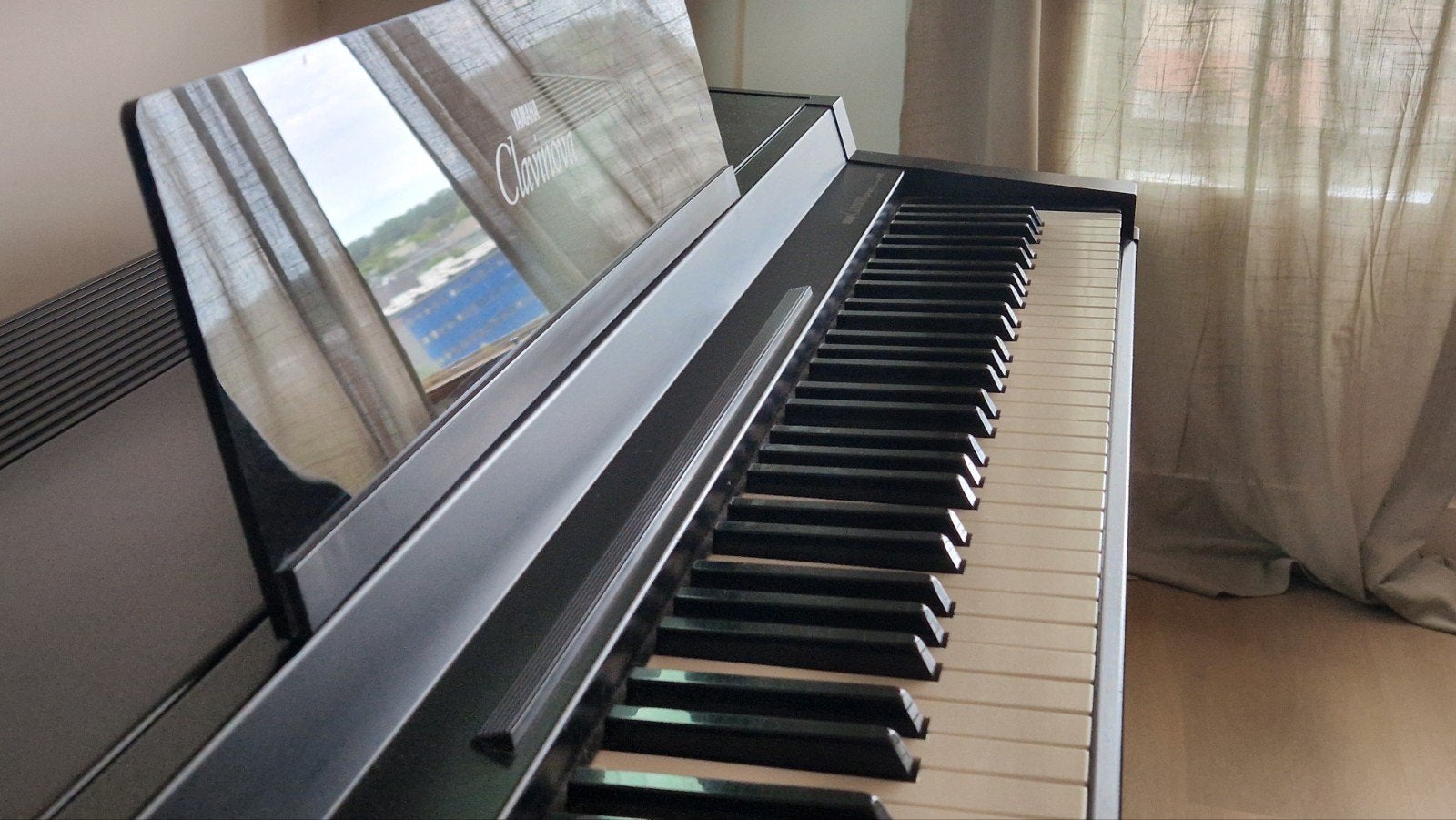 Yamaha Clavinova CLP-300 AWM Zwart Digitale Piano, Ophalen, Gebruikt, Zwart, Digitaal